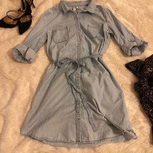 Old Navy L Chambray Shirt Dress